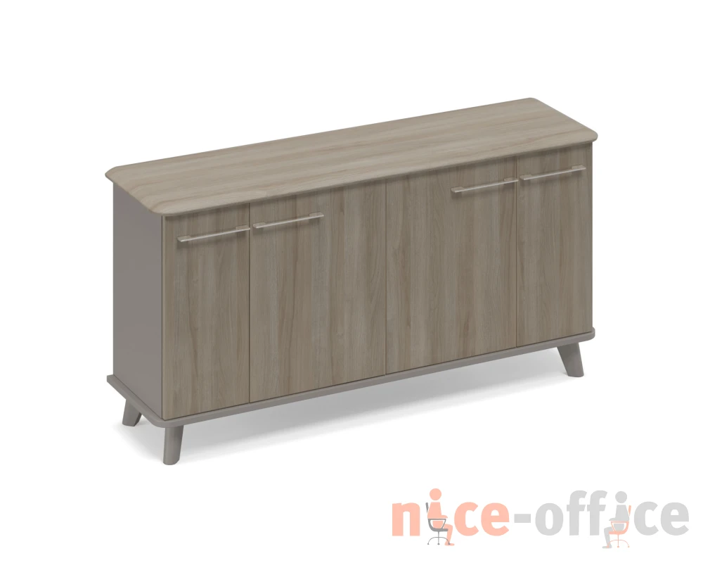 Шкаф низкий закрытый греденция 150x44x87,2 Time Metal