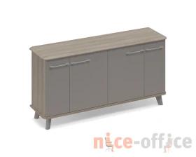 Шкаф низкий закрытый греденция 150x44x87,2 Time Metal images