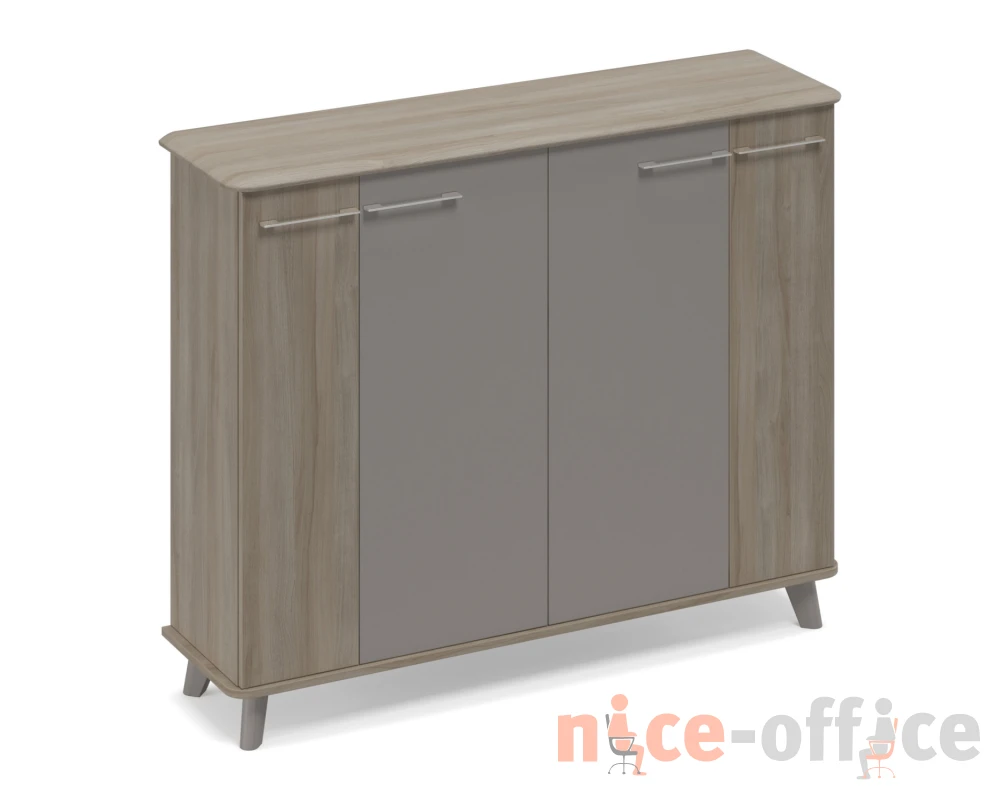 Шкаф средний греденция закрытый 150x44x122,4 Time Metal
