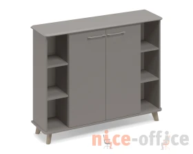 Шкаф средний полузакрытый греденция 150x44x122,4 Time Metal images