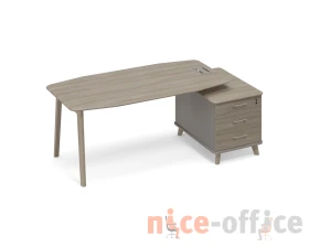 Стол на тумбе малой (тип 2) WOOD для руководителя Time Wood images