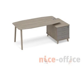 Стол на тумбе малой (тип 2) WOOD для руководителя Time Wood images
