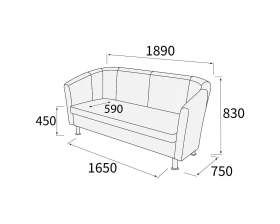Диван 3-х местный Эллипс images