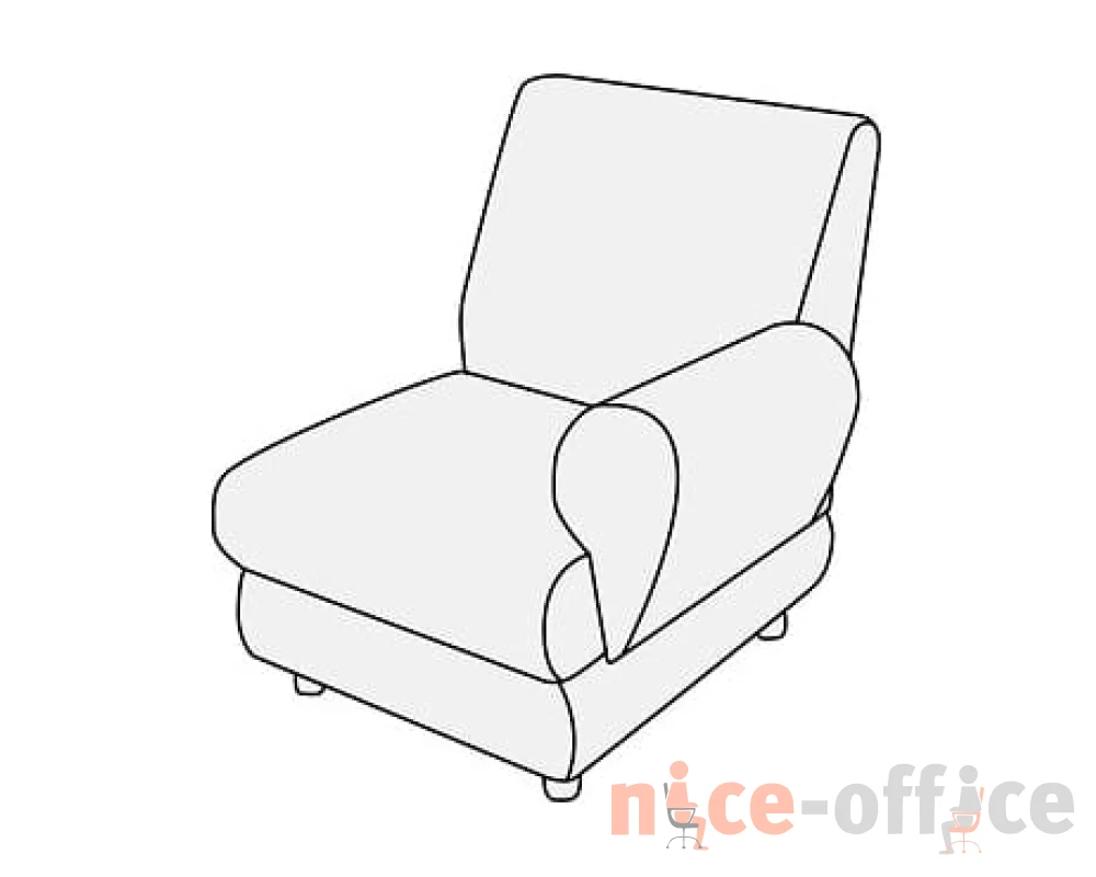 Модуль 1-х мест. с лев./прав. подл-ком Матрикс