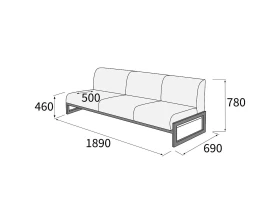 Диван 3-х местный Сигма images