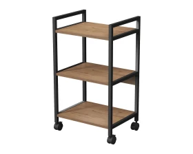 Стеллаж мобильный низкий 3 полки, широкий 455x350x790 КУБОС / CUBOS images