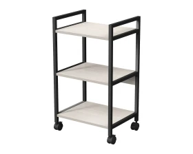 Стеллаж мобильный низкий 3 полки, широкий 455x350x790 КУБОС / CUBOS images