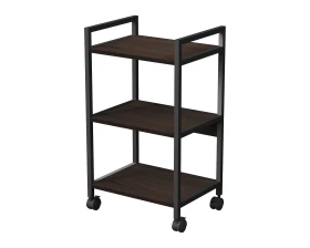 Стеллаж мобильный низкий 3 полки, широкий 455x350x790 КУБОС / CUBOS images