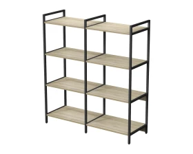 Стеллаж средний двойной 4 полки 1180x400x1328 Кубос / Cubos images