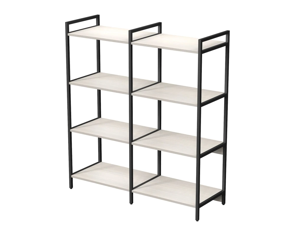 Стеллаж средний двойной 4 полки 1180x400x1328 Кубос / Cubos