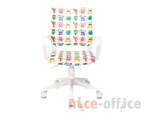 Кресло Бюрократ БЮРОКИДС 1 В / BUROKIDS 1 W Ткань, Белый images