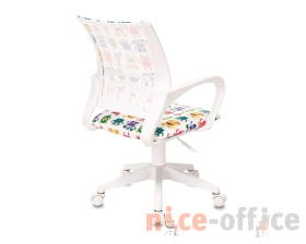 Кресло Бюрократ БЮРОКИДС 1 В / BUROKIDS 1 W Ткань, Белый images