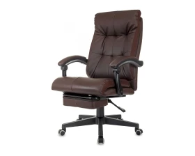 Кресло Бюрократ CH-824MSG-BF Экокожа, Коричневый images