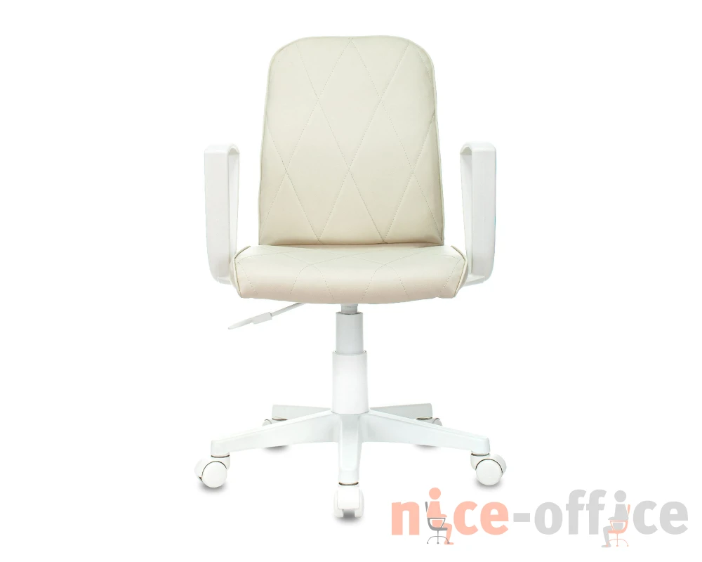 Кресло Бюрократ CH-W327 Экокожа, Слоновая кость