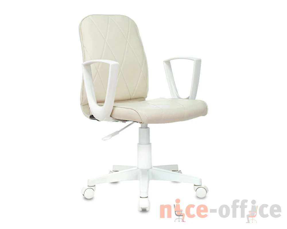 Кресло Бюрократ CH-W327 Экокожа, Слоновая кость