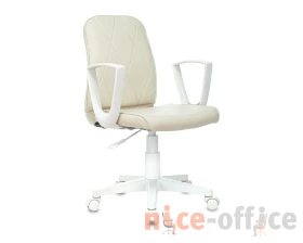 Кресло Бюрократ CH-W327 Экокожа, Слоновая кость images