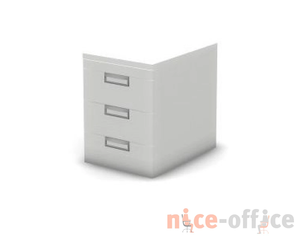 Тумба опорная 3 ящика, 43,2х60х58 Activ