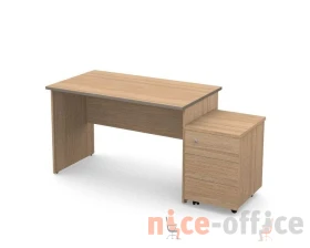 Рабочее место 118х67, тип 1 Smart (df) Дуб медовый images