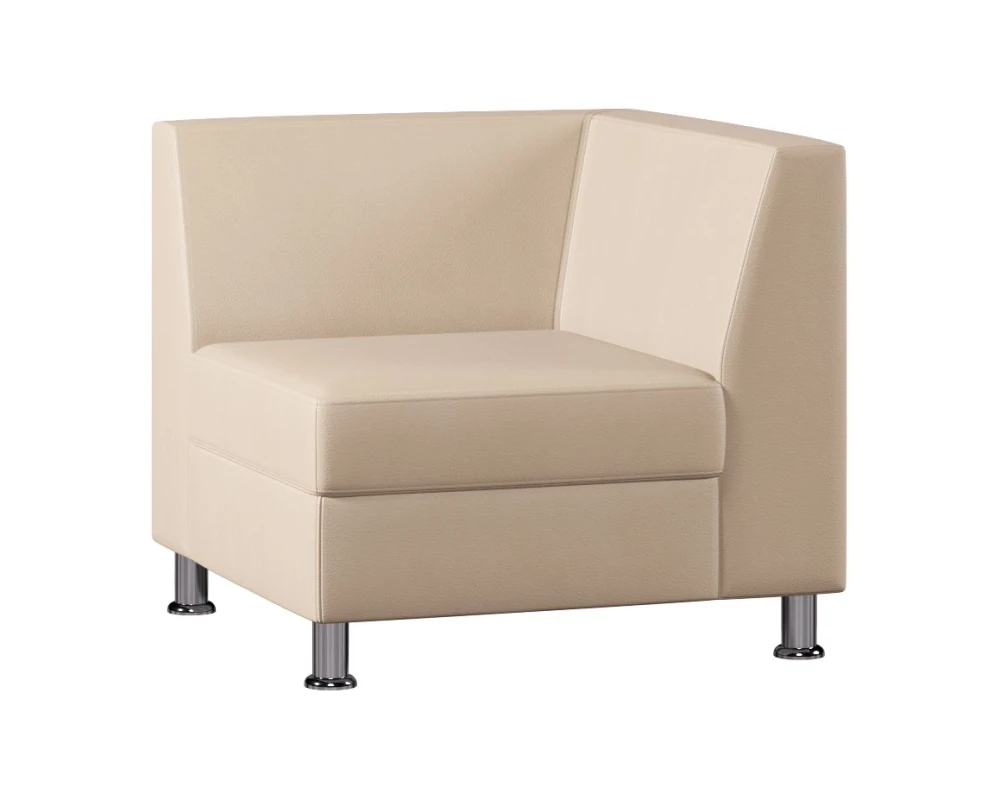 Модуль Everprof Монро / Monro с подлокотником одноместный левый Экокожа, Бежевый