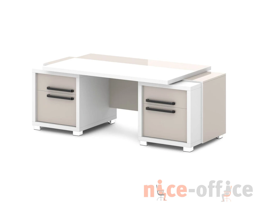 Стол с двумя тумбами 2070х1000х750 Грейс / Grace