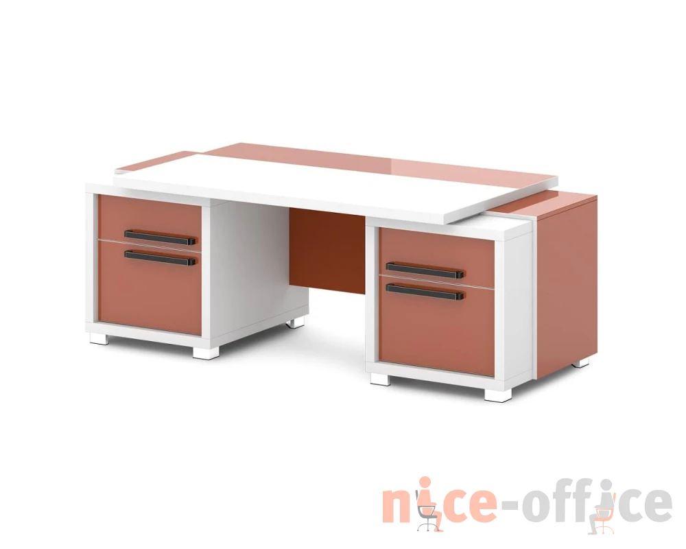 Стол с двумя тумбами 2070х1000х750 Грейс / Grace