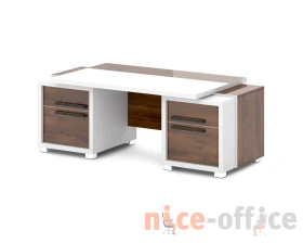 Стол с двумя тумбами 2070х1000х750 Грейс / Grace images