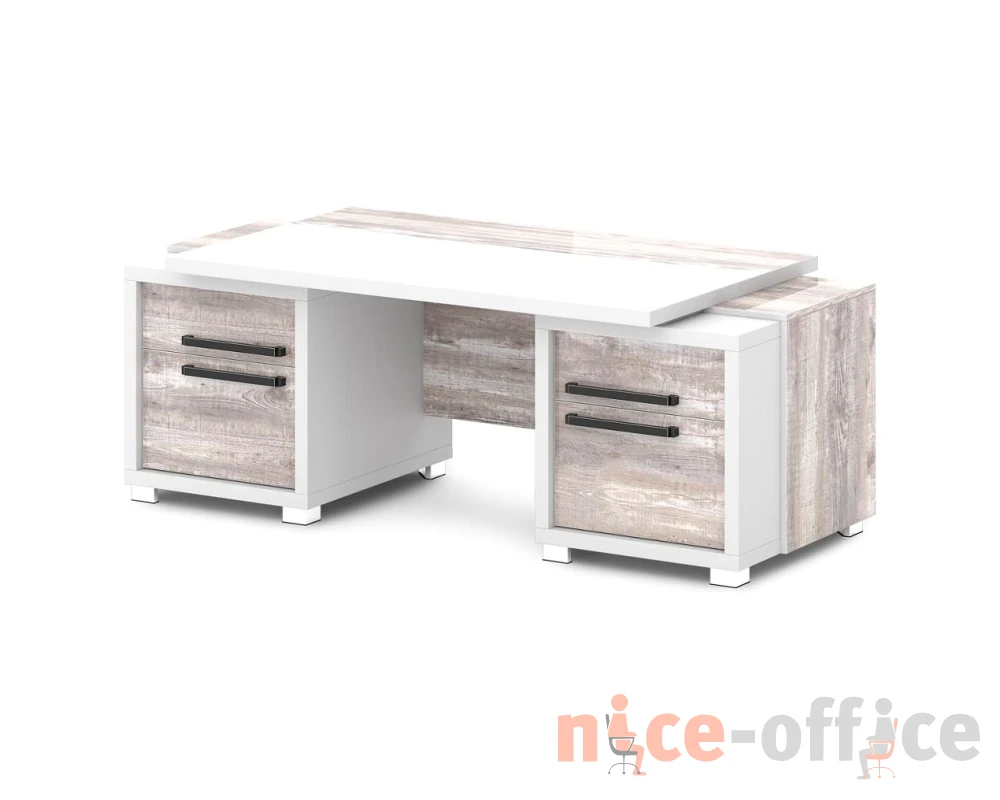 Стол с двумя тумбами 2070х1000х750 Грейс / Grace