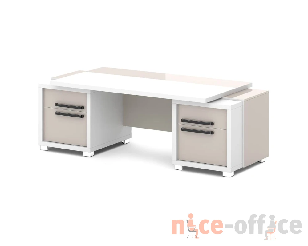 Стол с двумя тумбами 2270х1000х750 Грейс / Grace