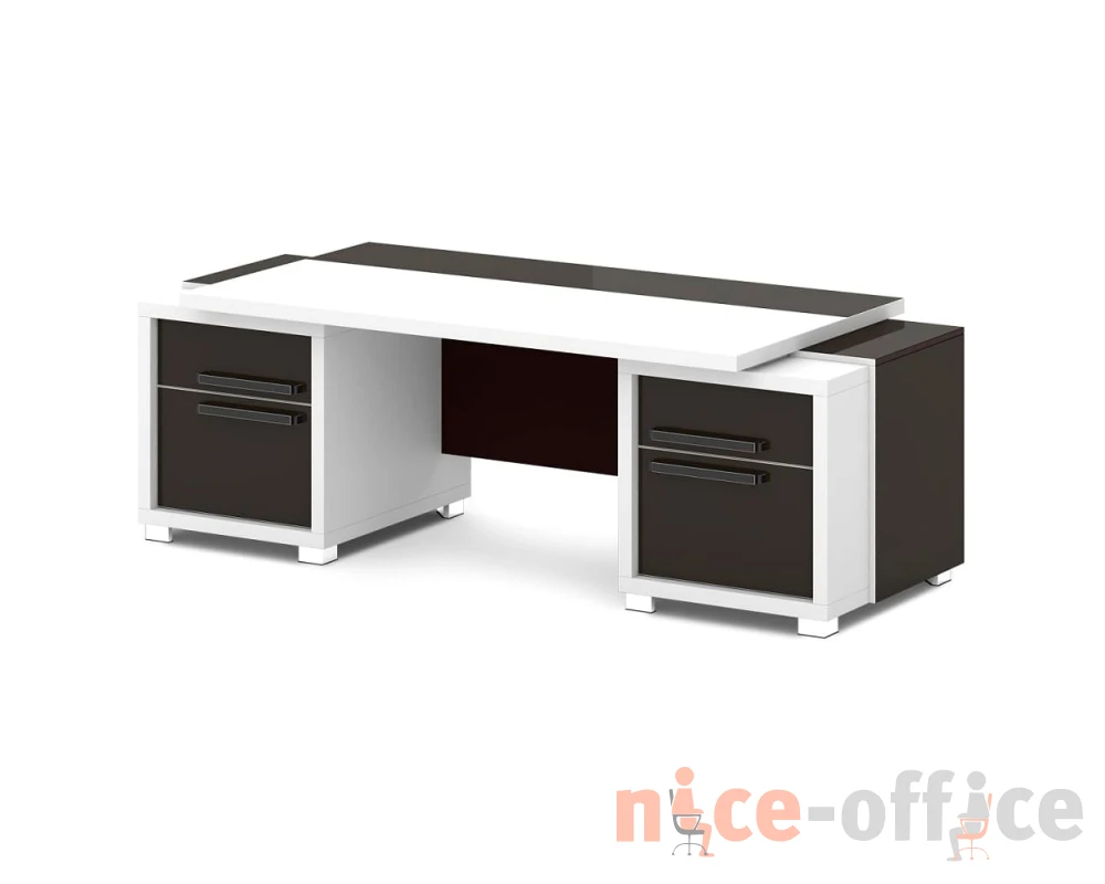 Стол с двумя тумбами 2270х1000х750 Грейс / Grace