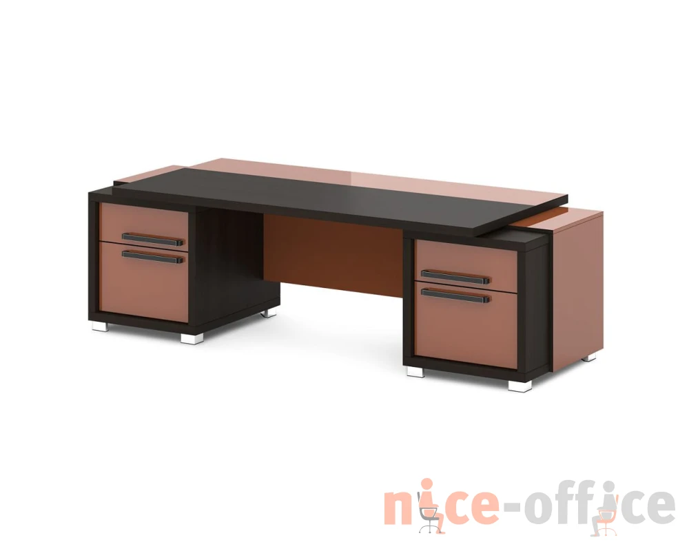 Стол с двумя тумбами 2470х1000х750 Грейс / Grace