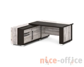 Стол с греденцией (беспроводная зарядка, 2xUSB, розетка) 1835х2016х750 Грейс / Grace images