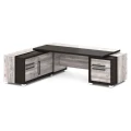 Дуб линдберг темный/Бетон пайн