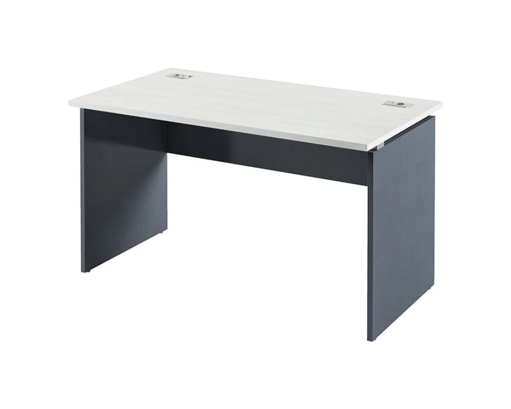 Стол прямой с 2-мя заглушками кабель-канала I-24 Инновация