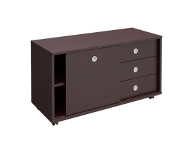 Тумба выкатная 3 ящика без замка дверь купе 120,2x50x66 Born images
