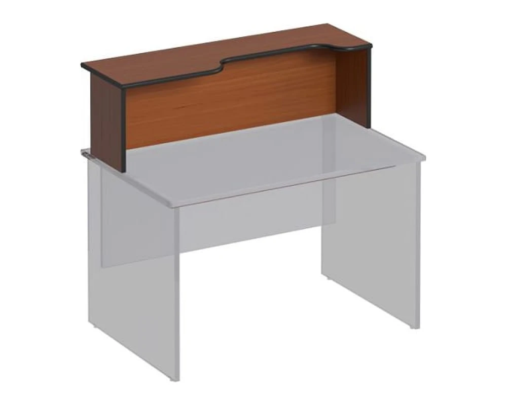 Надстройка к столу с вырезом правая 160x38x37 Дин-Р