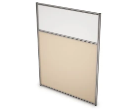 Перегородка напольная комби ЛДСП+Стекло 1200x1300x29 Арго images