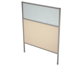 Перегородка напольная комби ЛДСП+Стекло+Просвет 700x1300x29 Арго images