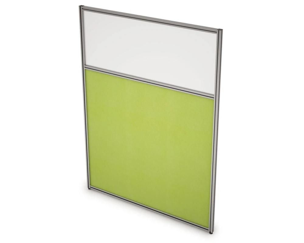 Перегородка напольная комби Ткань+Стекло 700x1300x29 Арго