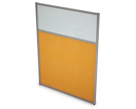 Перегородка напольная комби Ткань+Стекло 700x1300x29 Арго images