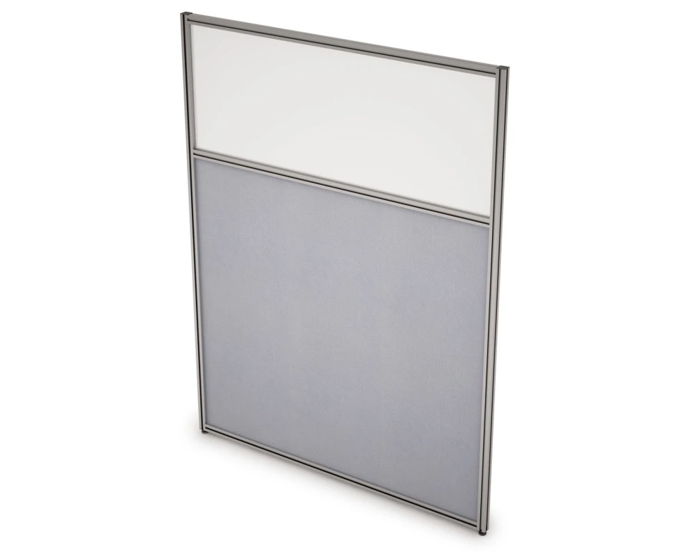 Перегородка напольная комби Ткань+Стекло 700x1300x29 Арго