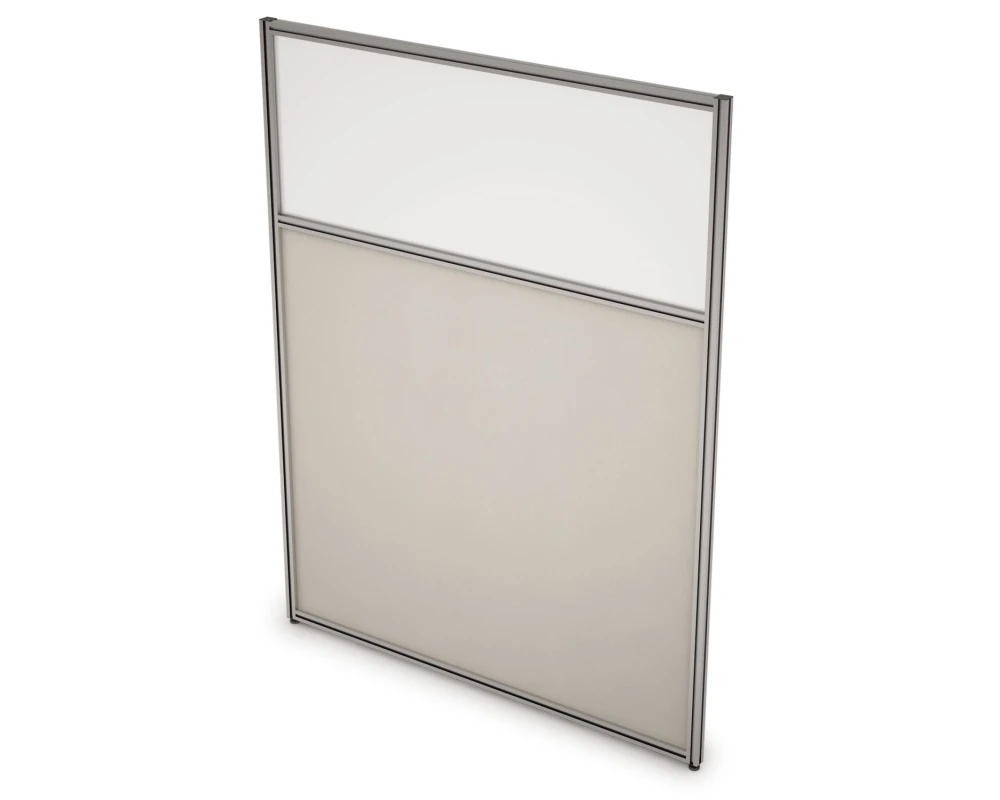 Перегородка напольная комби Ткань+Стекло 700x1300x29 Арго