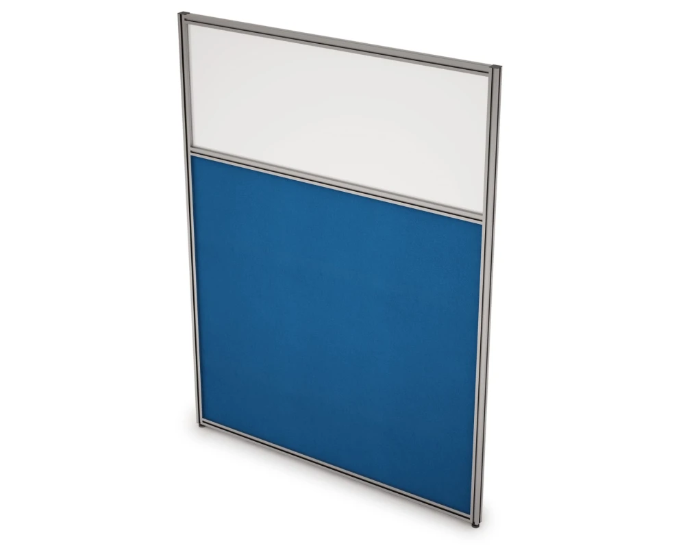 Перегородка напольная комби Ткань+Стекло 700x1300x29 Арго