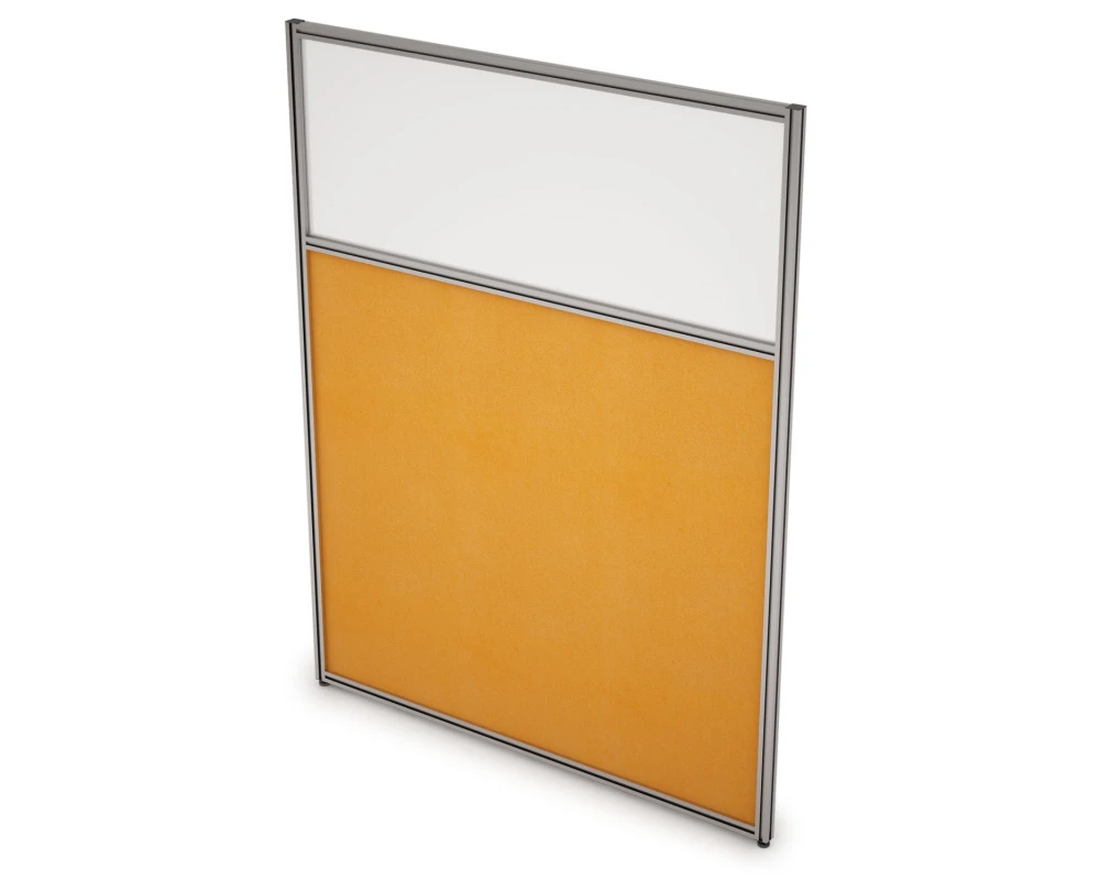 Перегородка напольная комби Ткань+Стекло 700x1600x29 Арго