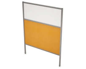 Перегородка напольная комби Ткань+Стекло+Просвет 1200x1300x29 АРГО images