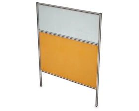 Перегородка напольная комби Ткань+Стекло+Просвет 1200x1300x29 АРГО images