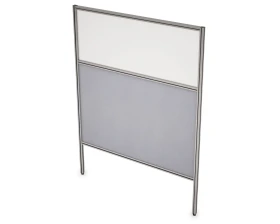 Перегородка напольная комби Ткань+Стекло+Просвет 1200x1300x29 АРГО images