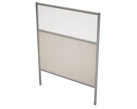 Перегородка напольная комби Ткань+Стекло+Просвет 1200x1300x29 АРГО images