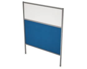 Перегородка напольная комби Ткань+Стекло+Просвет 1200x1300x29 АРГО images