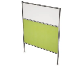 Перегородка напольная комби Ткань+Стекло+Просвет 900x1300x29 Арго images