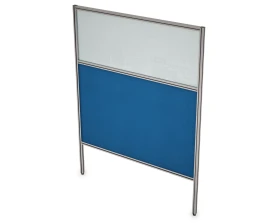 Перегородка напольная комби Ткань+Стекло+Просвет 900x1300x29 Арго images